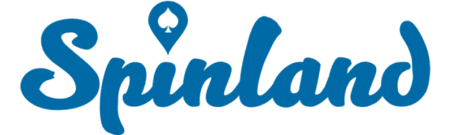Spinland Casino logo in navy blue and white with ace of spades detail