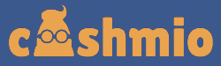 Cashmio Casino logo in bronze with character forming part of text
