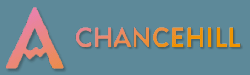 Chancehill casino logo with orange and pink color gradient