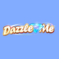 Dazzle me slot logo with diamond