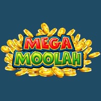 Mega moolah slot with rain of gold coins flowing down