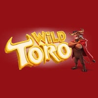 Wild toro slot logo with matador standing nearby
